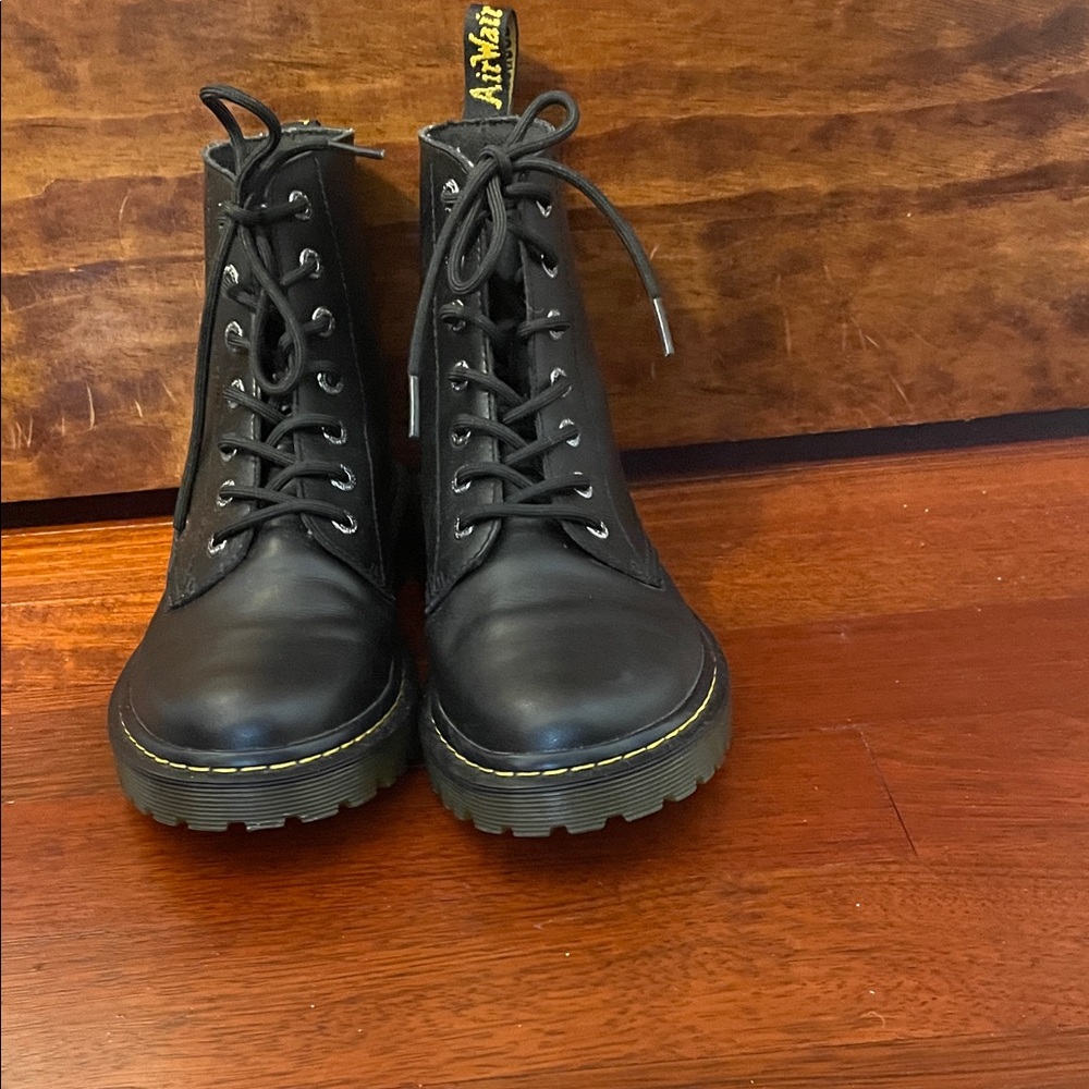 Dr. Martens Black Lace-Up Men's Boots - Picture 2 of 11